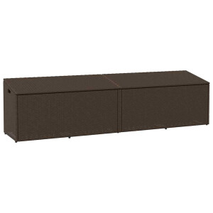 vidaXL Tuinbox 220x50x58 cm poly rattan bruin