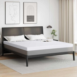 vidaXL Traagschuimmatras topper for Volwassene Zacht 200 x 200 cm Wit