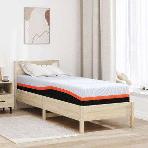 vidaXL Matras Wit en Grijs 80 x 200 cm Jacquard stof