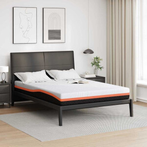 vidaXL Matras Wit en zwart 160 x 200 cm Jacquard stof