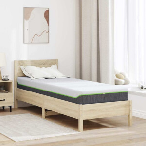 vidaXL Matras Wit en Grijs 70 x 200 cm Jacquard stof