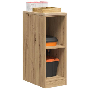 vidaXL Garagekast 30x51x85 cm massief grenenhout artisan eikenkleurig