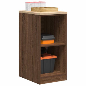vidaXL Garagekast 40x51x85 cm massief grenenhout bruin eikenkleurig
