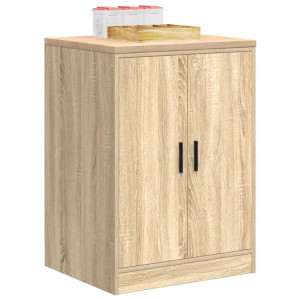 vidaXL Garagekast 60x51x85 cm massief grenenhout sonoma eikenkleurig