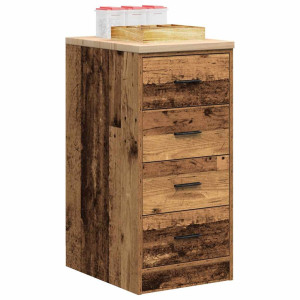 vidaXL Garagekast 40x51x85 cm massief grenenhout oud hout