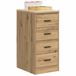 vidaXL Garagekast 40x51x85 cm massief grenenhout artisan eikenkleurig