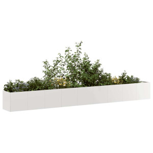 vidaXL Plantenbak 360x40x40 cm roestvrij staal
