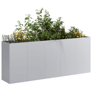 vidaXL Plantenbak 200x40x80 cm gegalvaniseerd staal