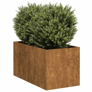 vidaXL Plantenbak roestig 40x80x40 cm weervast staal