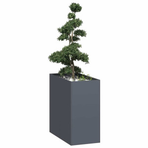 vidaXL Plantenbak 40x80x80 cm staal antracietkleurig