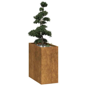 vidaXL Plantenbak roestig 40x80x80 cm weervast staal