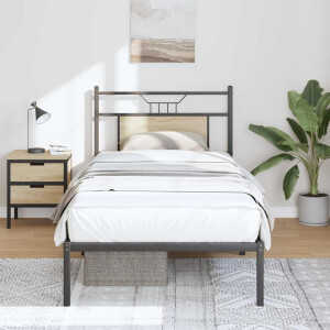 vidaXL Bedframe zonder matras hout sonoma eikenkleurig 80x200 cm