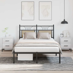 vidaXL Bedframe zonder matras hout sonoma eikenkleurig 120x200 cm