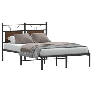 vidaXL Bedframe zonder matras bewerkt hout bruin eikenkleur 120x190 cm