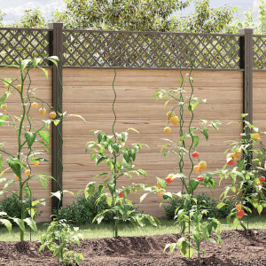 vidaXL Plantondersteuning 50 pcs Groen 150 x 0,6 x 0,6 cm Staal