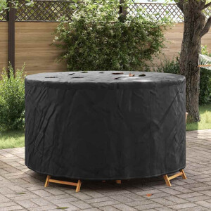 vidaXL Hoes voor tuinmeubelen Zwart 157 x 157 x 71 cm 210D stof
