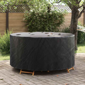 vidaXL Hoes voor tuinmeubelen Zwart 182 x 182 x 71 cm 420D stof