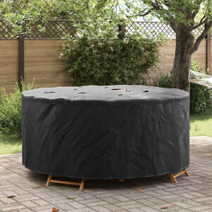 vidaXL Hoes voor tuinmeubelen Zwart 200 x 200 x 71 cm 210D stof