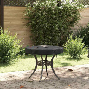 vidaXL Buiten Tafel Hoes Zwart 72 x 72 x 10 cm 600D stof