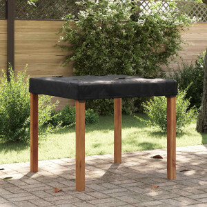 vidaXL Tafel Dek Effen Zwart 92 x 92 x 15 cm Stof