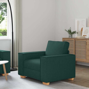 vidaXL Sofa Stoel Donkergroen 60 cm Stof