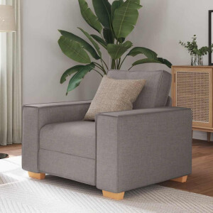 vidaXL Sofa Stoel Taupe 60 cm Stof