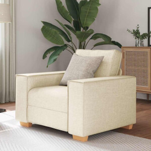 vidaXL Sofa Stoel Linnen 60 cm