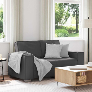 vidaXL Loveseat Grijs 160 cm Nep Leer