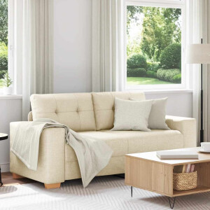 vidaXL Loveseat Bank Linnen 140 cm