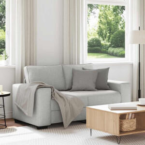 vidaXL 2-zitsbank Wolkengrijs 160x77x82 cm Stof