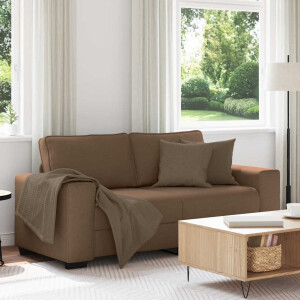 vidaXL 2-zitsbank bruin 180x77x82 cm stof