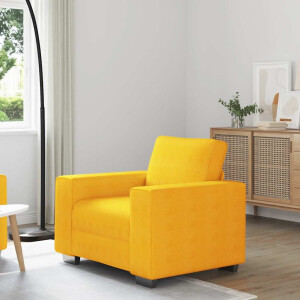 vidaXL Sofastoel Lichtgeel 100x77x82 cm Corduroy Stof