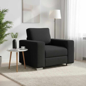 vidaXL Sofa Stoel Zwart 100 cm Stof