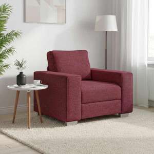 vidaXL Sofa Stoel Wijnrood 100 cm Stof