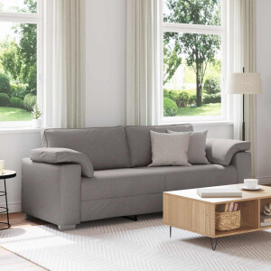 vidaXL 3-Zits Bank Taupe 220 cm Stof