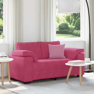 vidaXL Loveseat Sofa Wijnrood 120 cm Fluweel