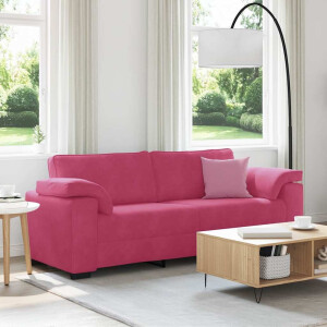 vidaXL 3-zitsbank wijnrood 178 cm fluweel