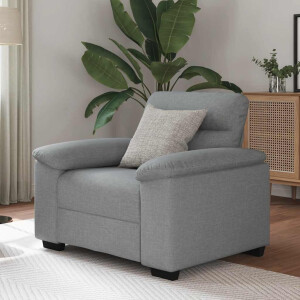 vidaXL Fauteuil 100x81x84 cm stof lichtgrijs