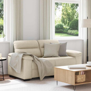 vidaXL 2-zitsbank 120 cm linnen