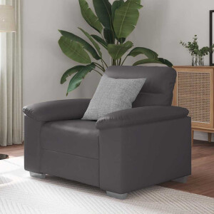 vidaXL Sofastoel Grijs 60 cm Kunstleer