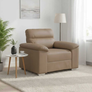 vidaXL Fauteuil Cappuccino 60 cm kunstleer
