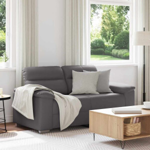 vidaXL 2-zitsbank grijs 160x81x84 cm kunstleer