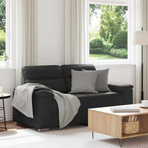 vidaXL 2-zitsbank zwart 160x81x84 cm kunstleer