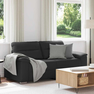 vidaXL 2-zitsbank zwart 180x81x84 cm kunstleer