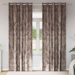 vidaXL Velvet Gordijnen 2 pcs Cappuccino 225 x 140 cm Fluweel