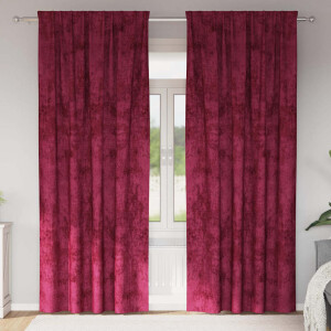 vidaXL Velvet Gordijnen 2 pcs Wijnrood 260 x 140 cm Fluweel