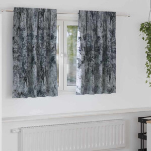 vidaXL Velvet Gordijnen 2 pcs Zilvergrijs 140 x 140 cm Fluweel