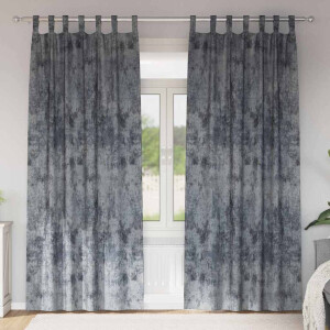 vidaXL Velvet Gordijnen 2 pcs Zilvergrijs 260 x 140 cm Fluweel