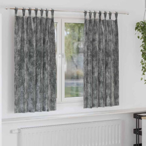 vidaXL Velvet Gordijnen met gordijnen 2 pcs Grijs 175 x 140 cm Fluweel