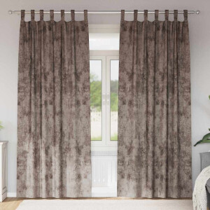 vidaXL Velvet Gordijnen 2 pcs Cappuccino 245 x 140 cm Fluweel